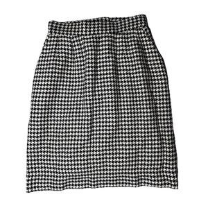 Evan-Picone Houndstooth Skirt Womens 6 Office Vintage Classic